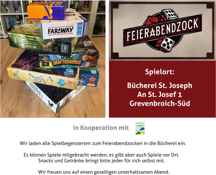 Feierabend-Zocken (c) Bücherei St. Joseph Feierabend-Zocken